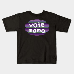 Vote Mama Lavender Stripes Kids T-Shirt